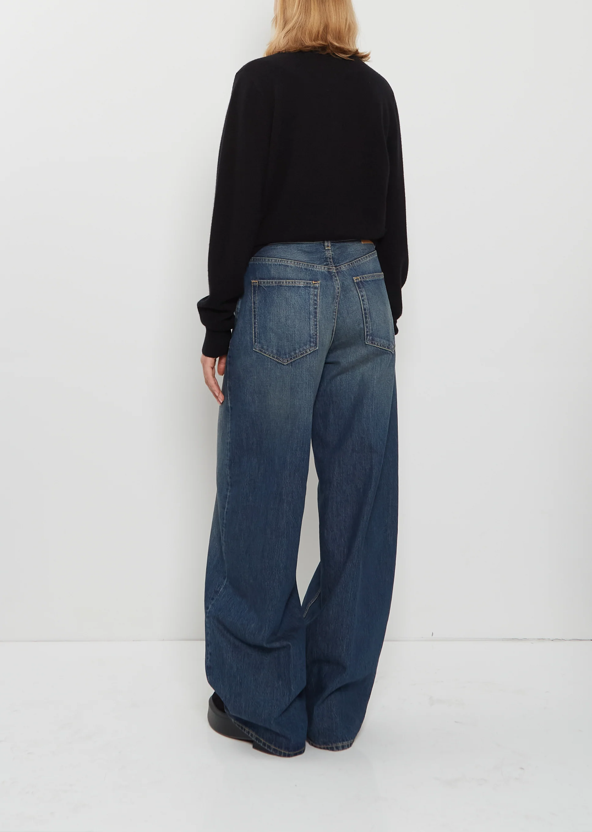 Roomy Cotton Jean — Washed Indigo - Image 3