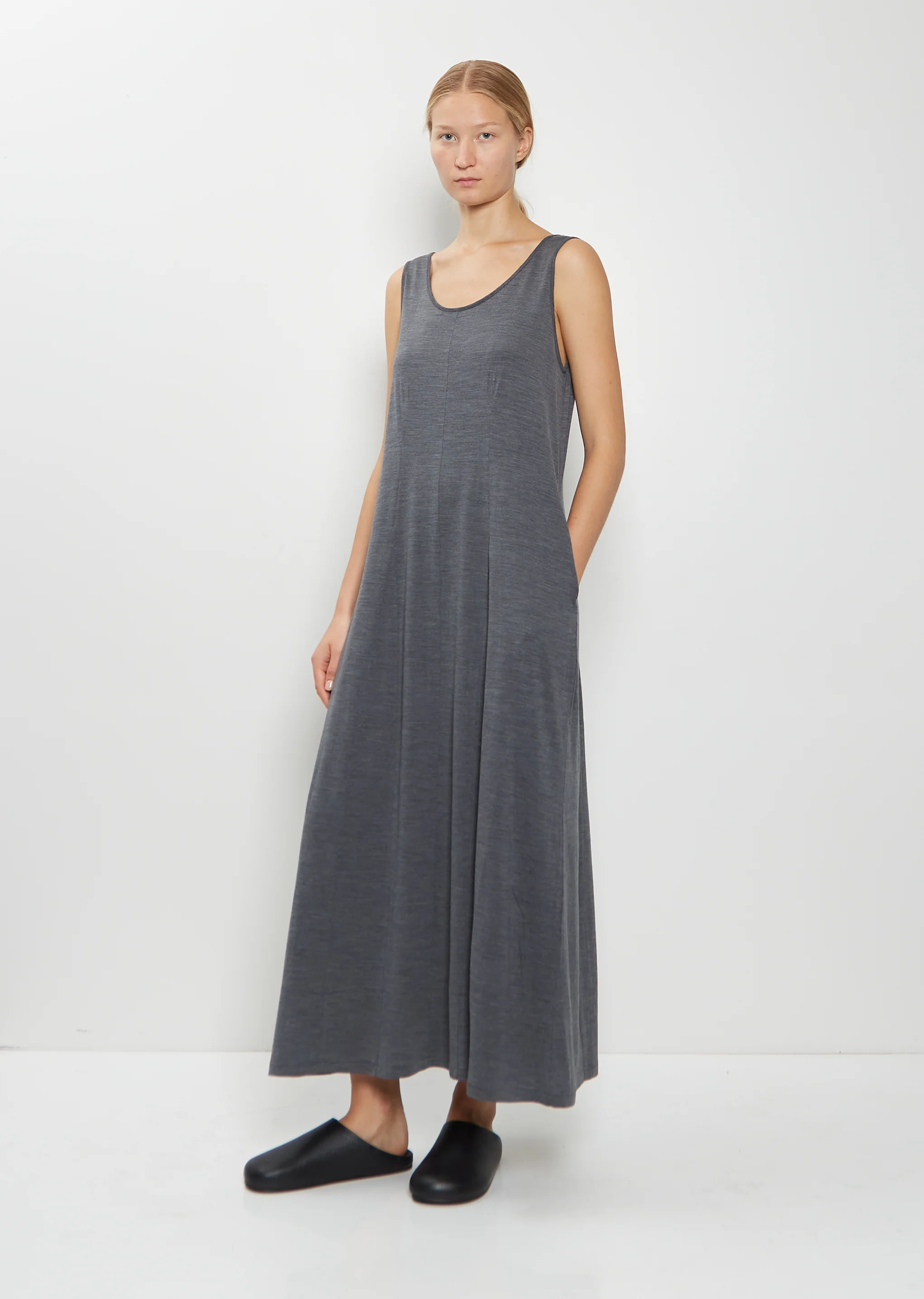 Wool Jersey Tank Dress - Image 4