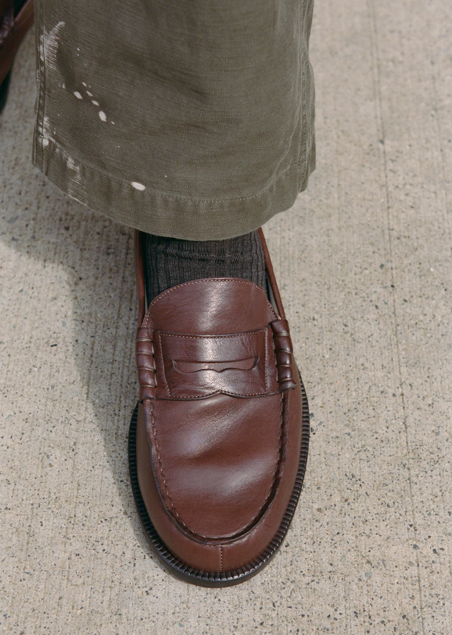 Soft Leather Loafer — Brown - Image 3