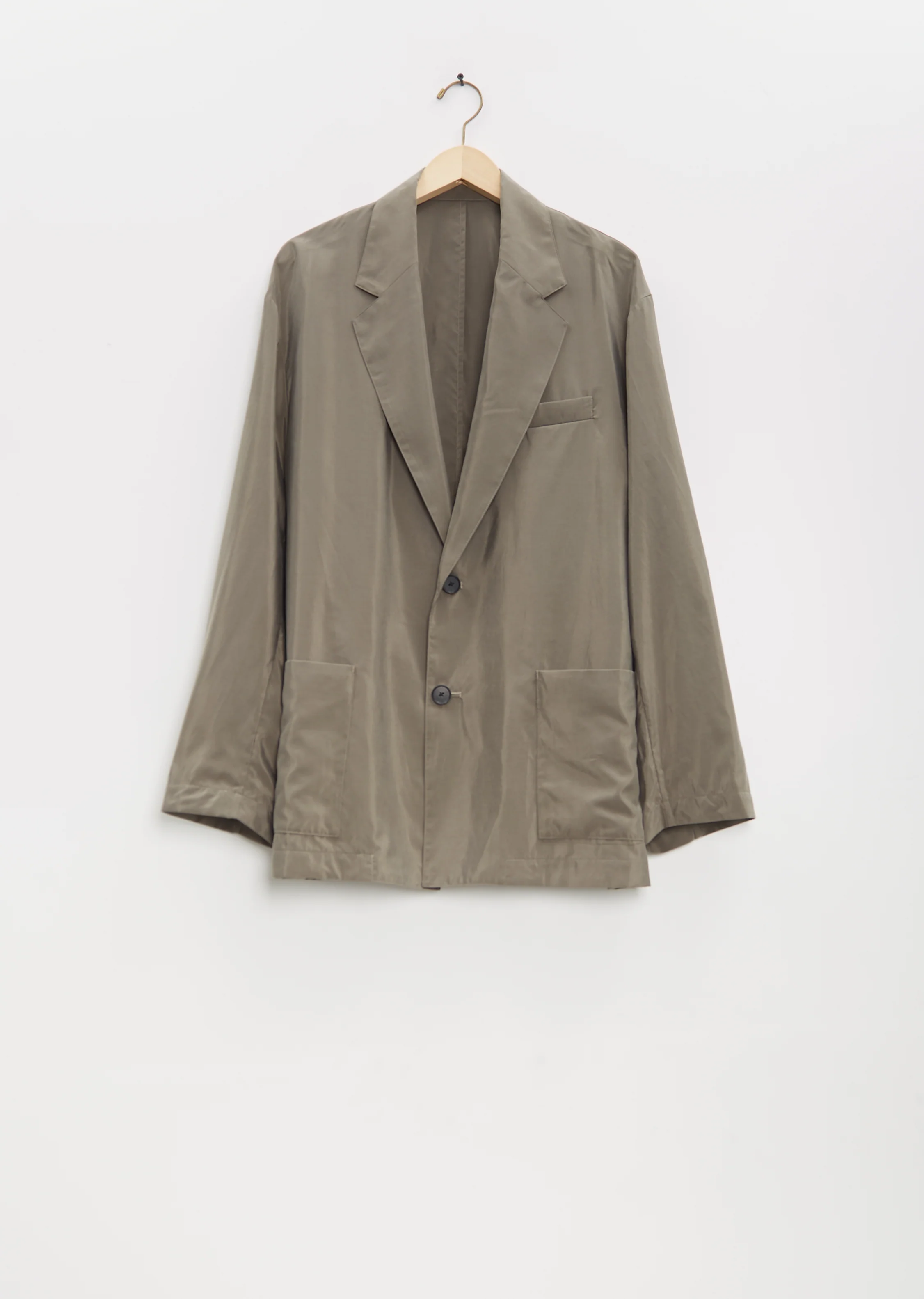 Silk Nylon Single Breasted Jacket - Image 5