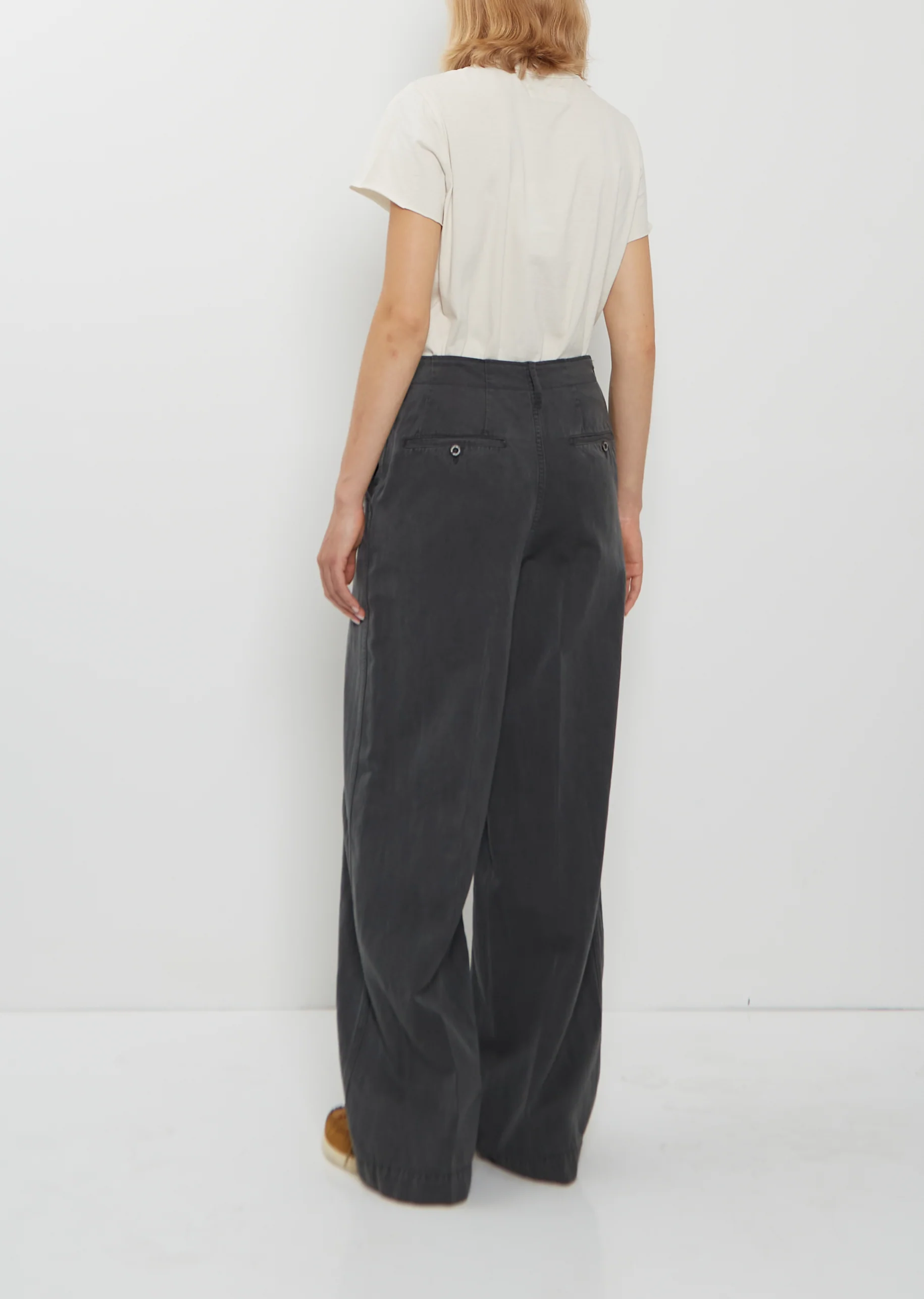 Wool Linen Wide Pants - Image 3