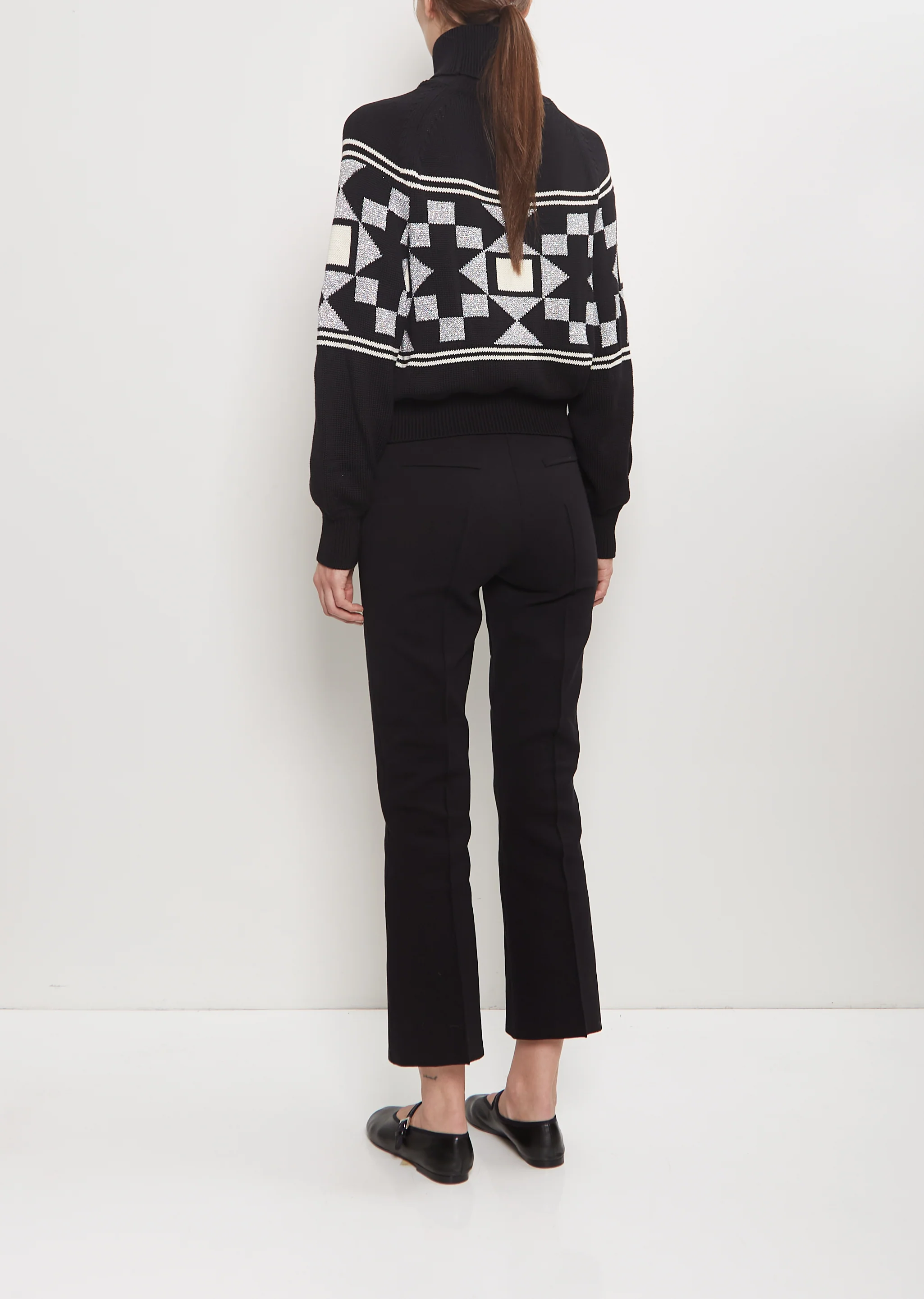 Cotton Lara Fairisle Turtleneck Sweater - Image 3