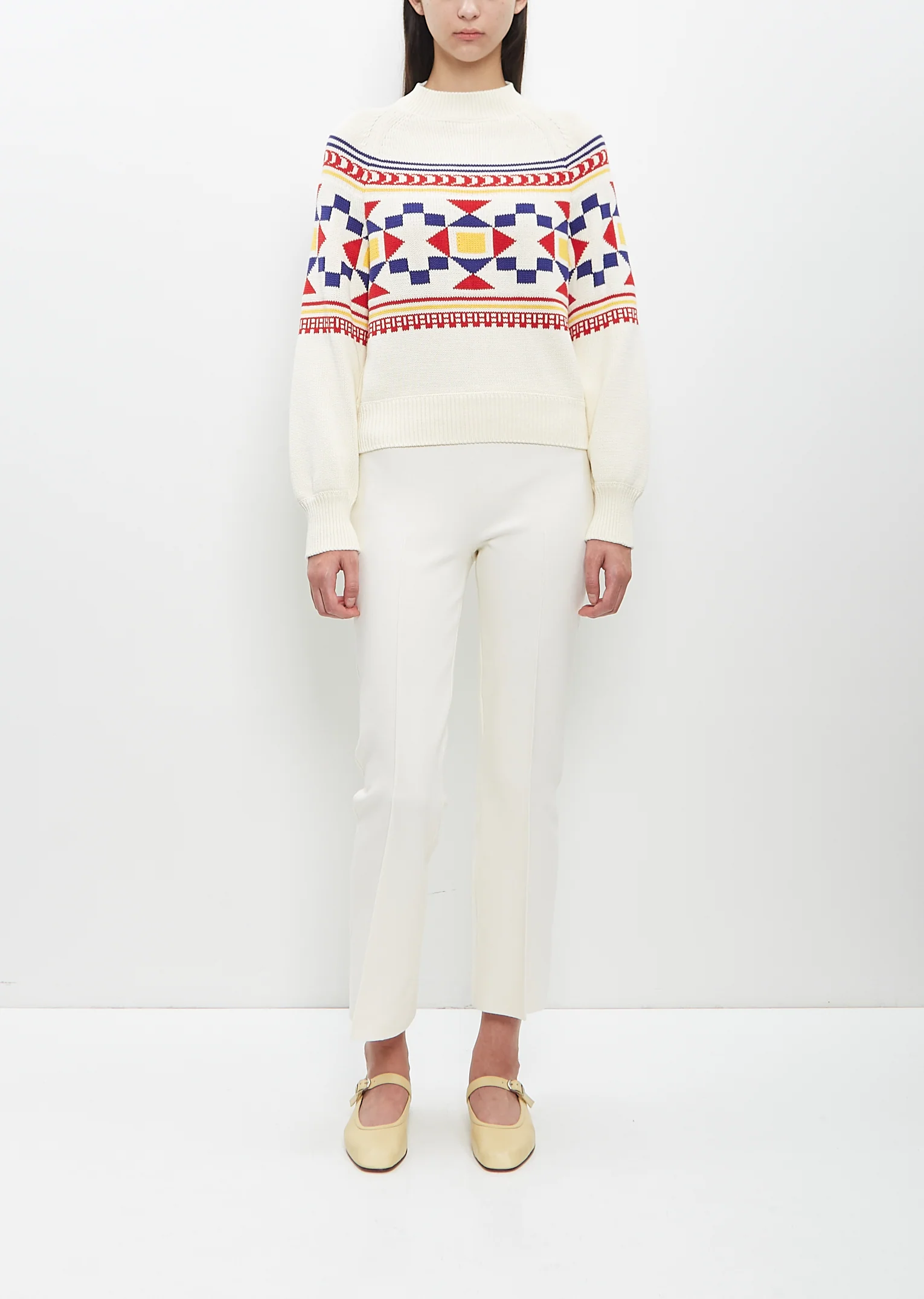 Cotton Lara Fairisle Crewneck - Image 4