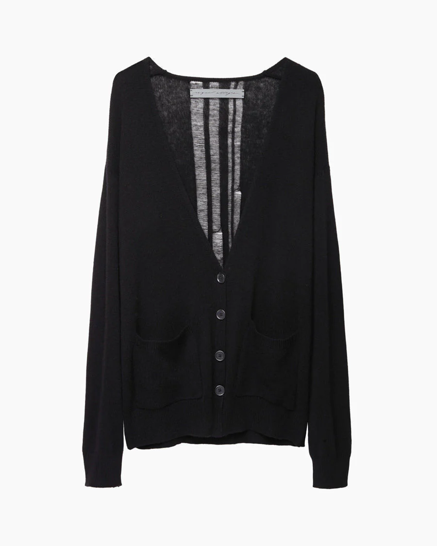 Merino Cashmere Boyfriend Cardigan - Image 6