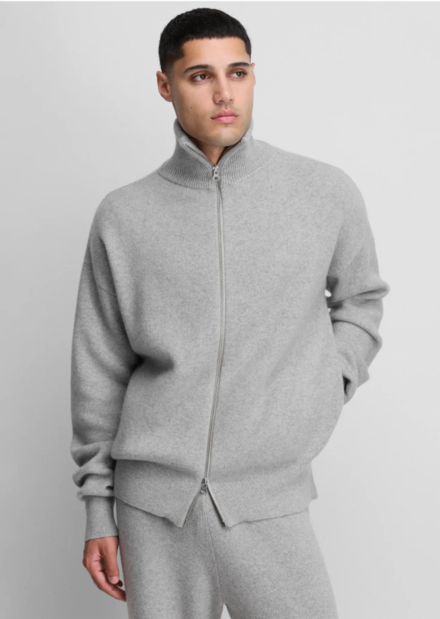 n°319 Xtra Out Cashmere Cardigan — Grey - Image 3