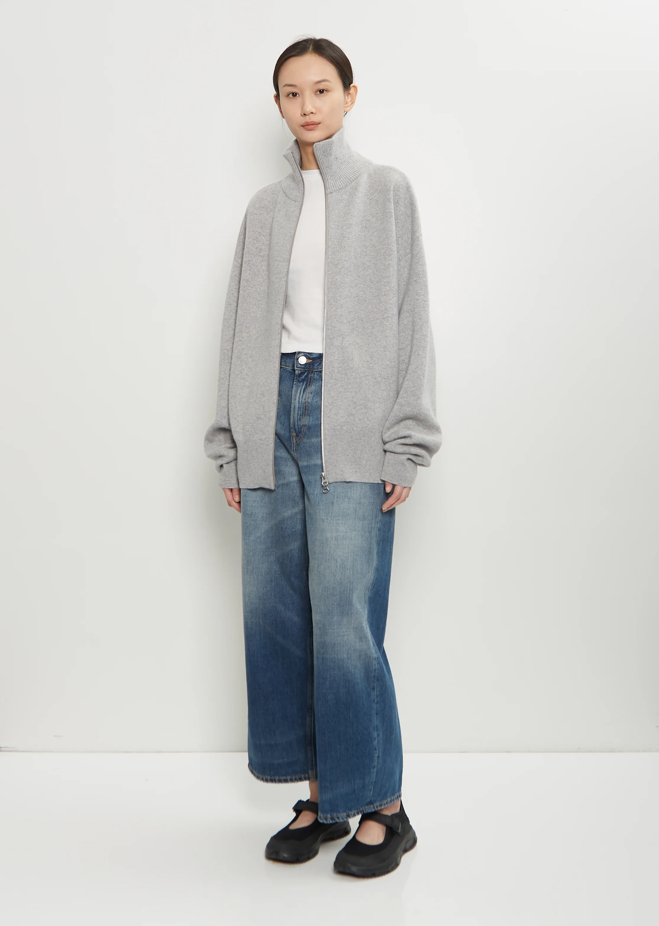 n°319 Xtra Out Cashmere Cardigan — Grey - Image 7