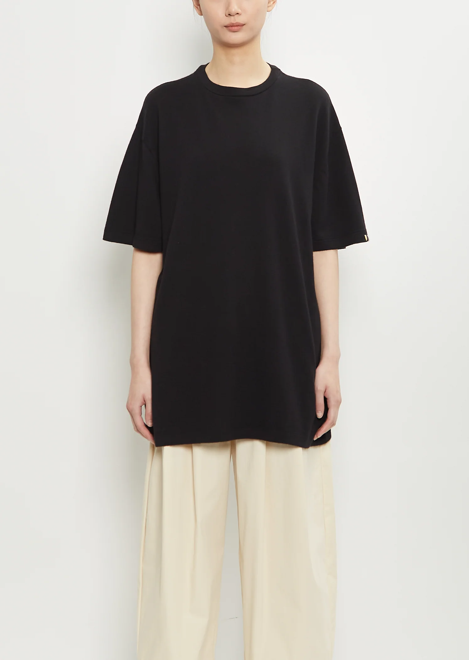 n°269 Rik Cotton Cashmere Top — Raven - Image 4