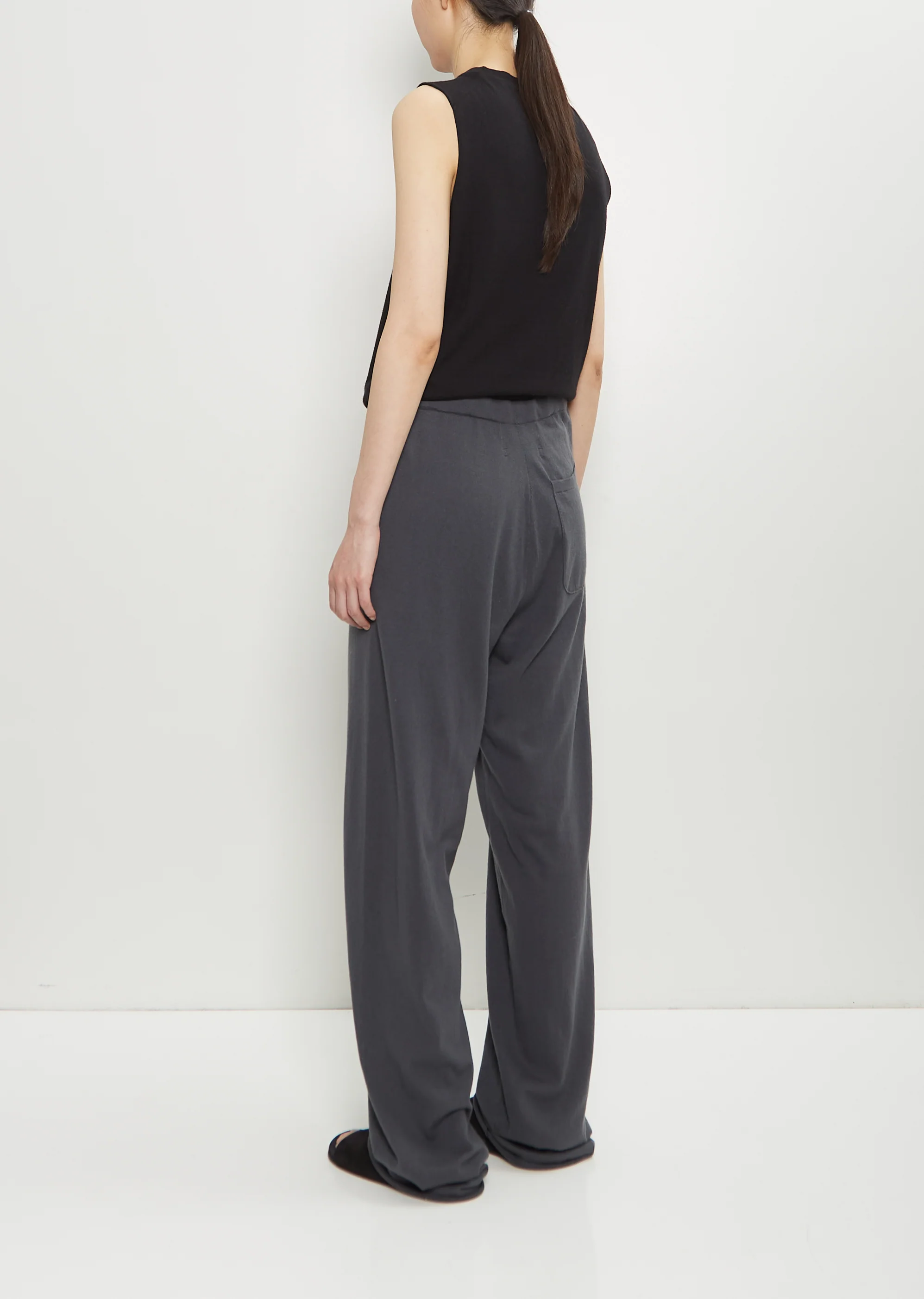 n°353 Cotton Cashmere Relax Trousers — Lake - Image 3