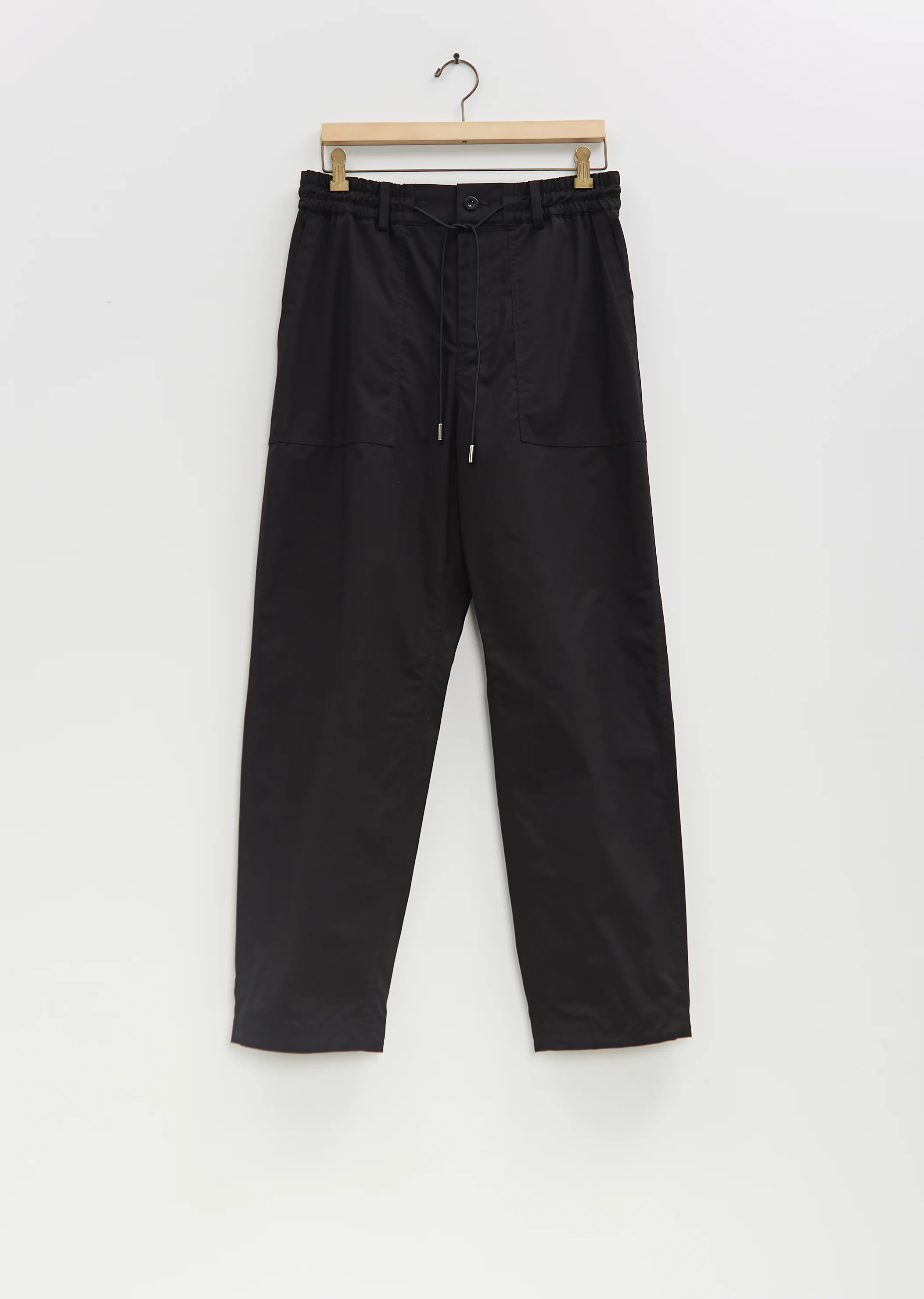 Cotton Nylon Oxford Pants — Black - Image 5