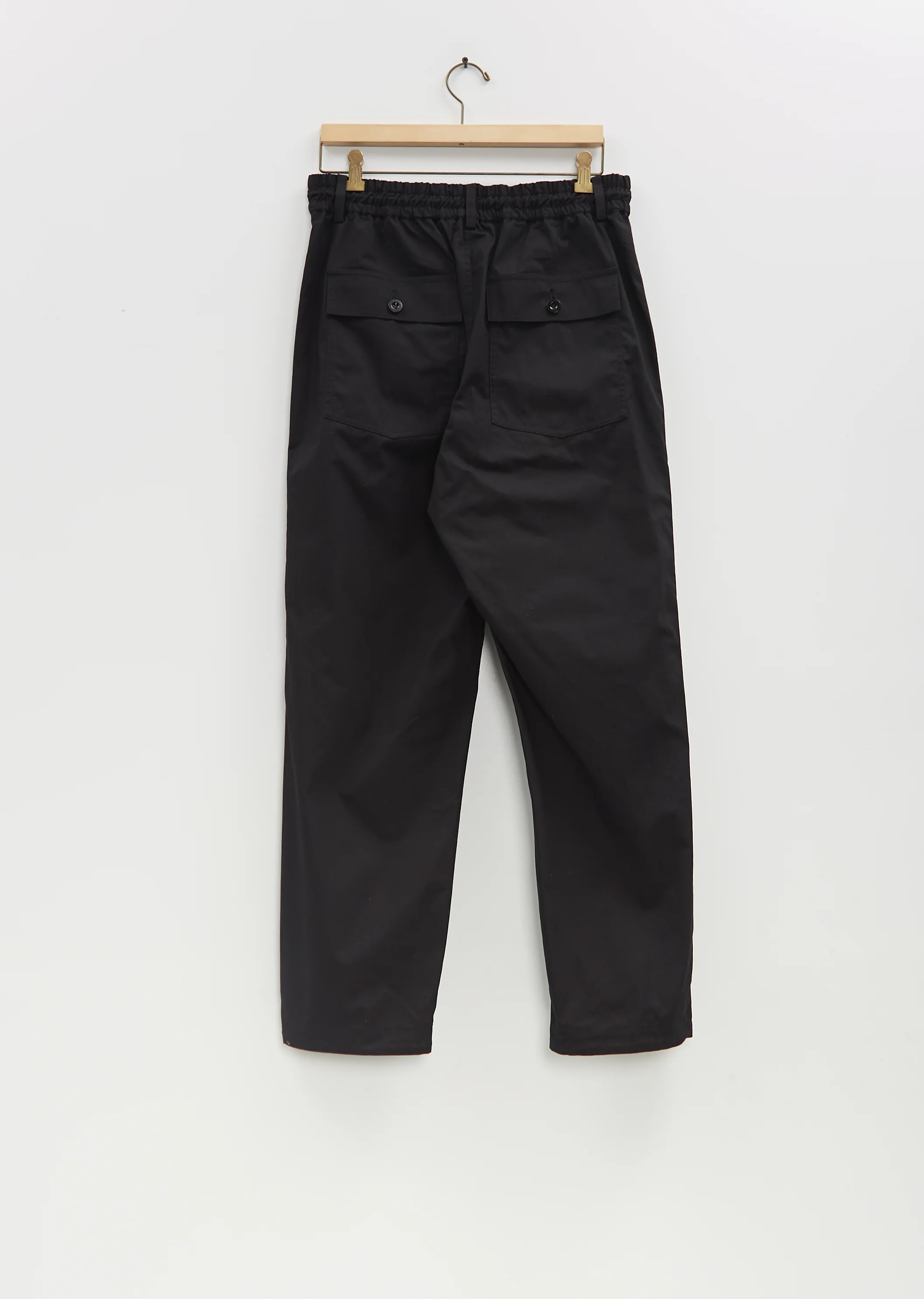 Cotton Nylon Oxford Pants — Black - Image 6