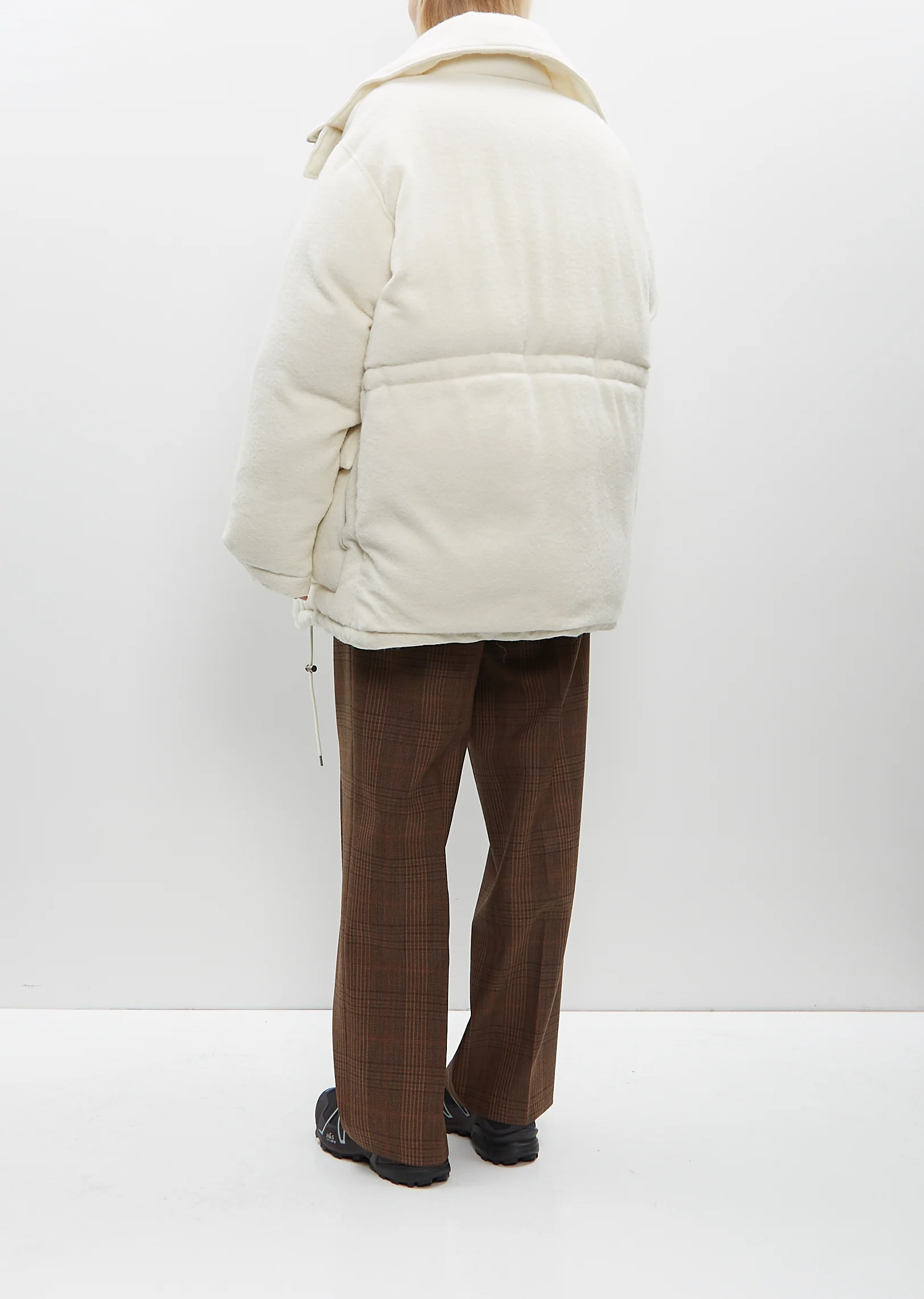 Brushed Alpaca Wool Down Blouson - Image 3