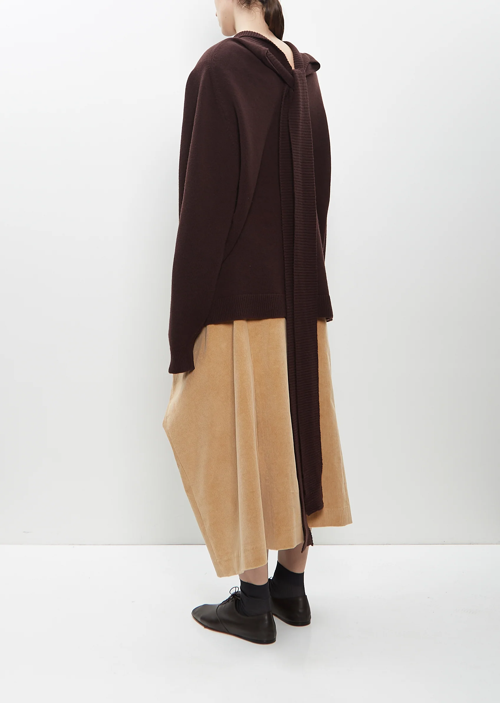 Cotton Corduroy Straight Skirt - Image 3