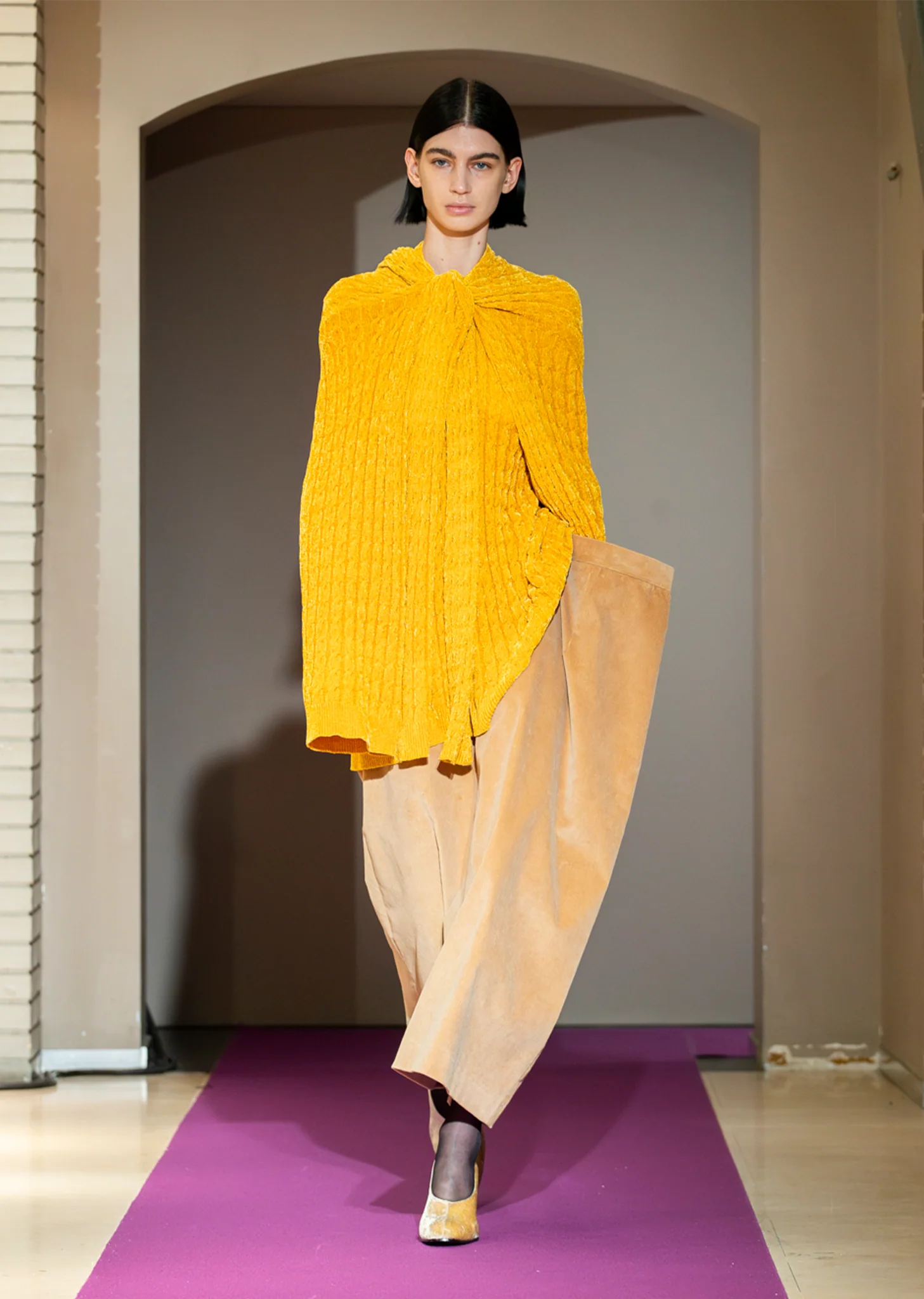 Cotton Corduroy Straight Skirt - Image 5