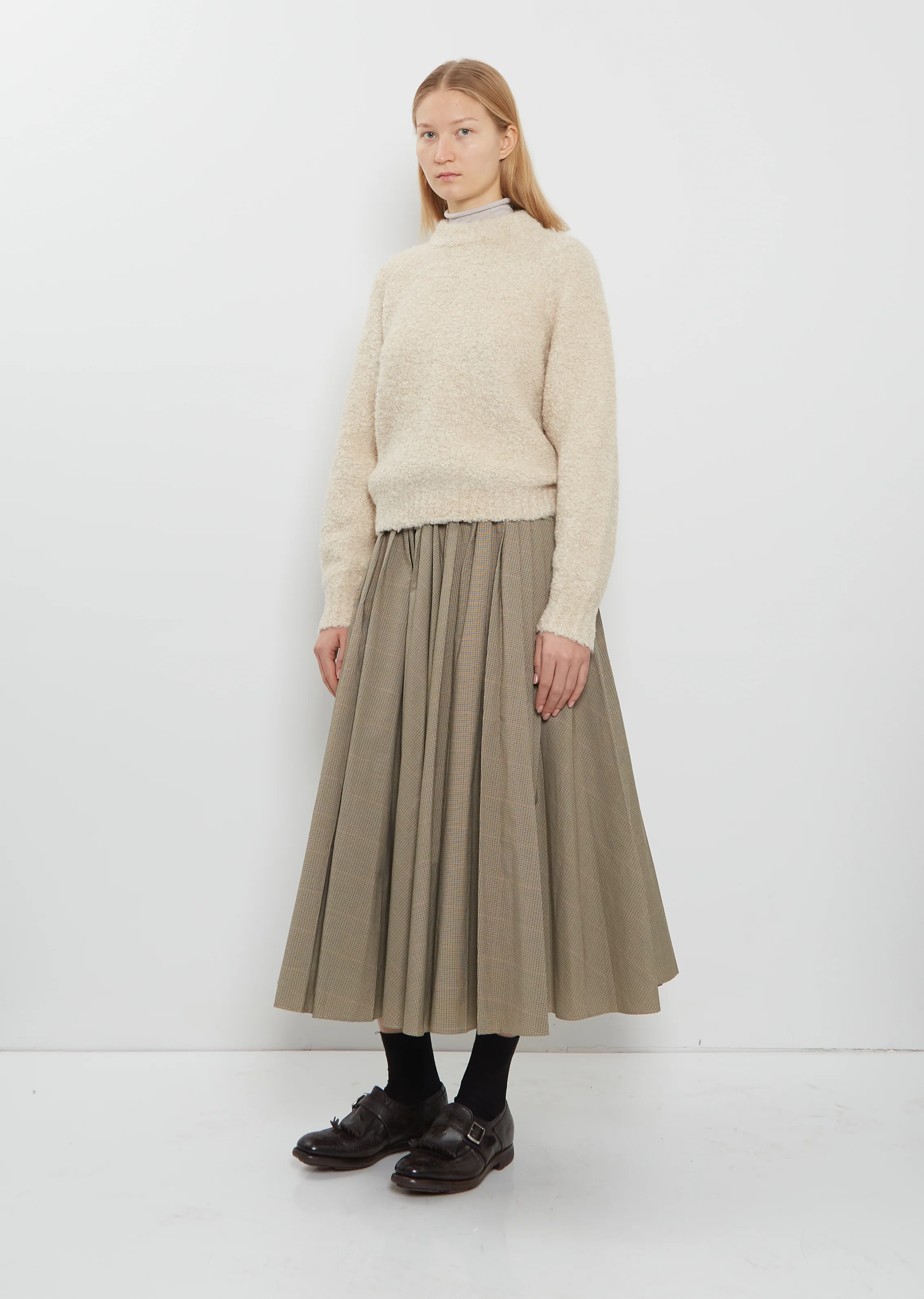 Mock Neck Alpaca Sweater - Image 4