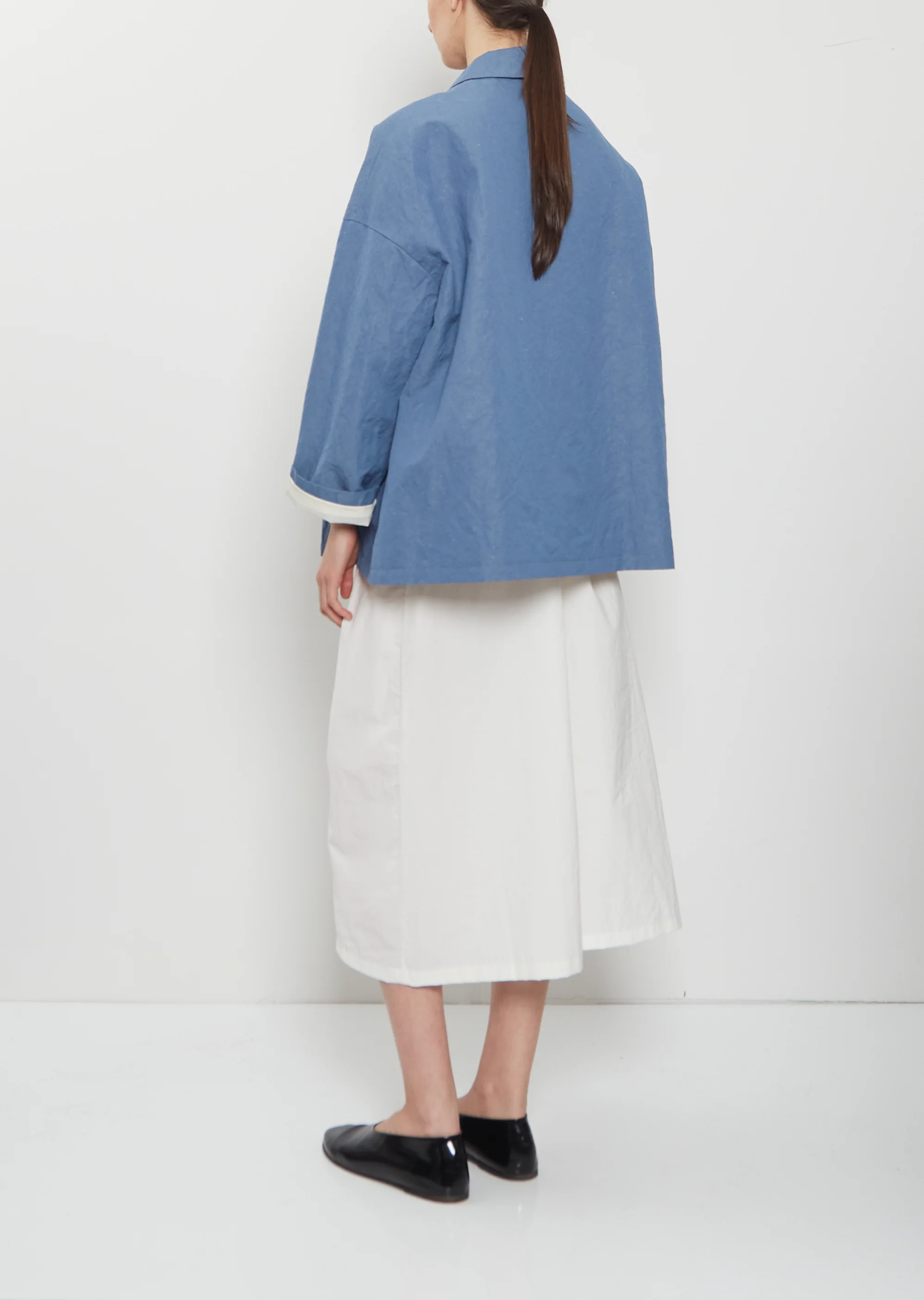 Dense Cotton Linen Mac Jacket - Image 3