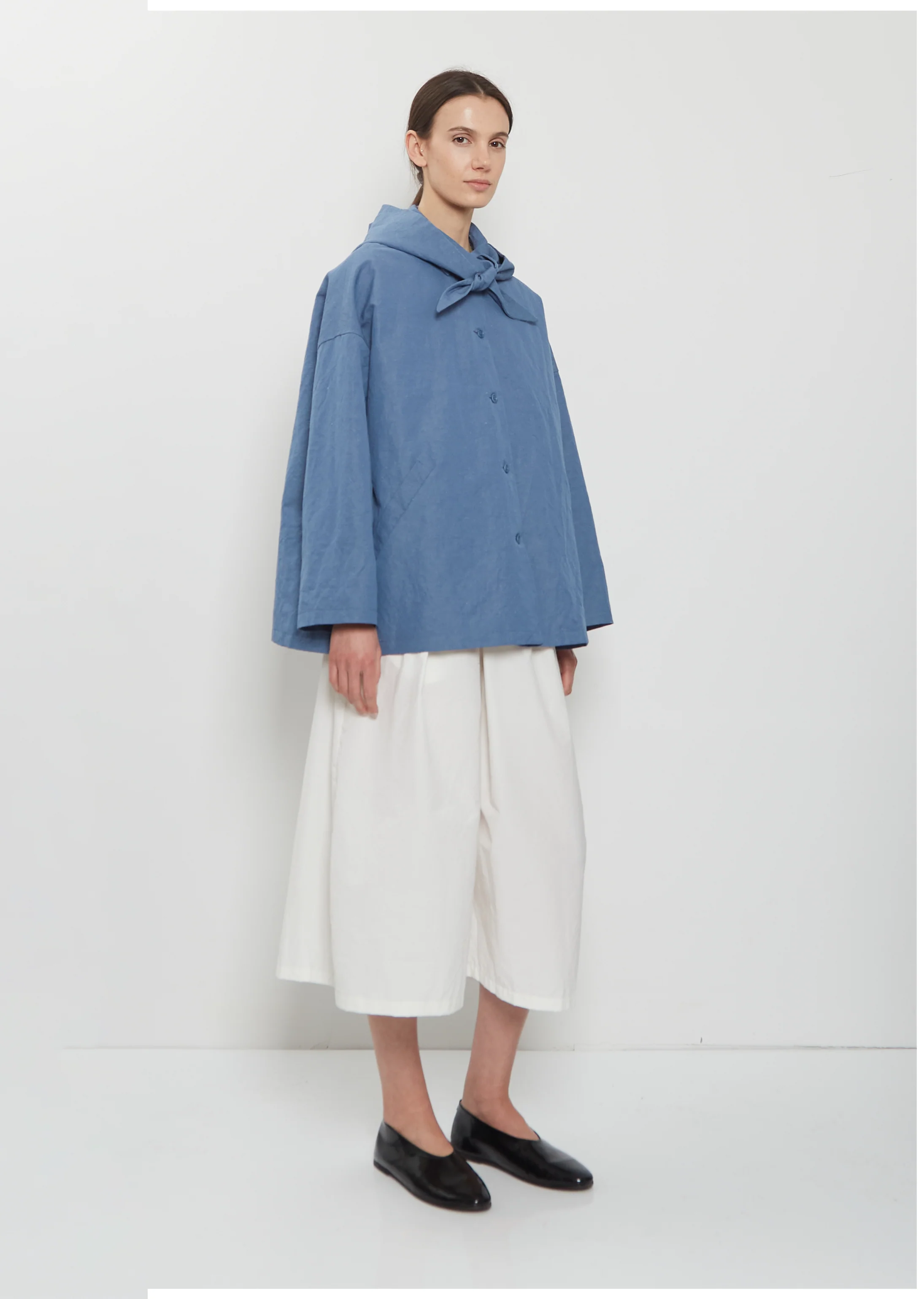 Dense Cotton Linen Mac Jacket - Image 5