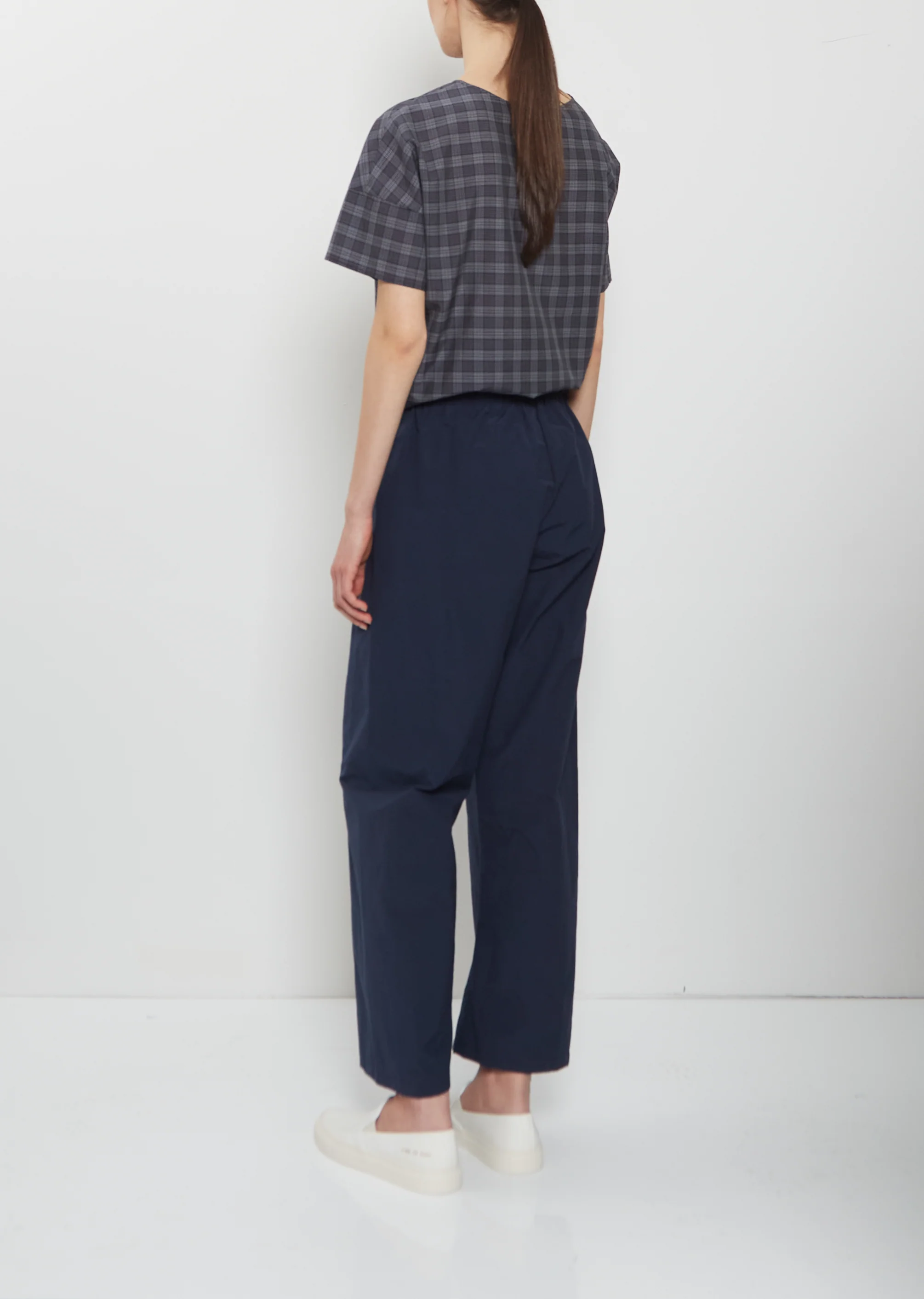 Technical Cotton Straight Trousers - Image 3
