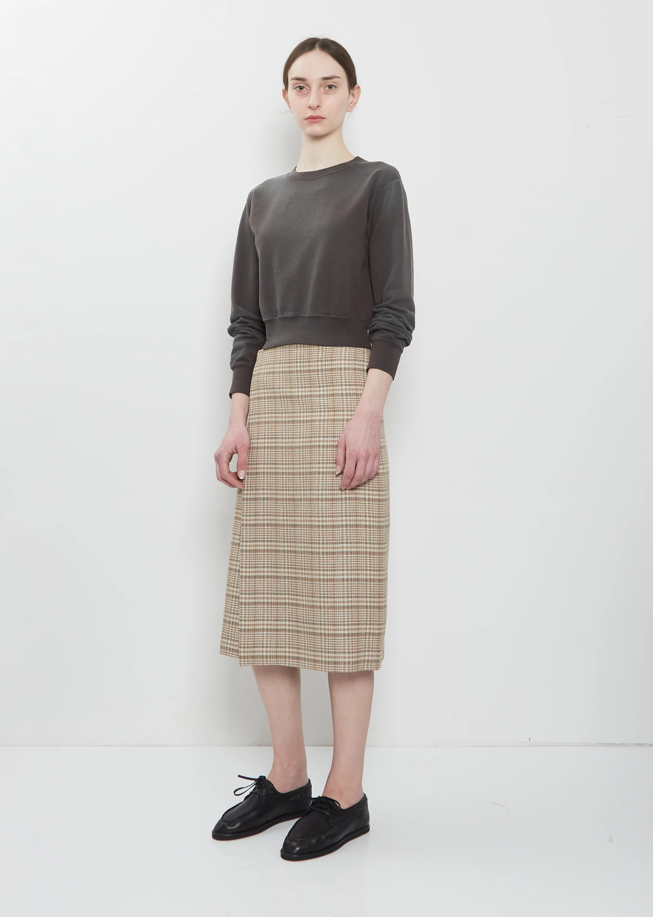 Dyed Pima Cotton Sweatshirt — Ink Black - Image 4