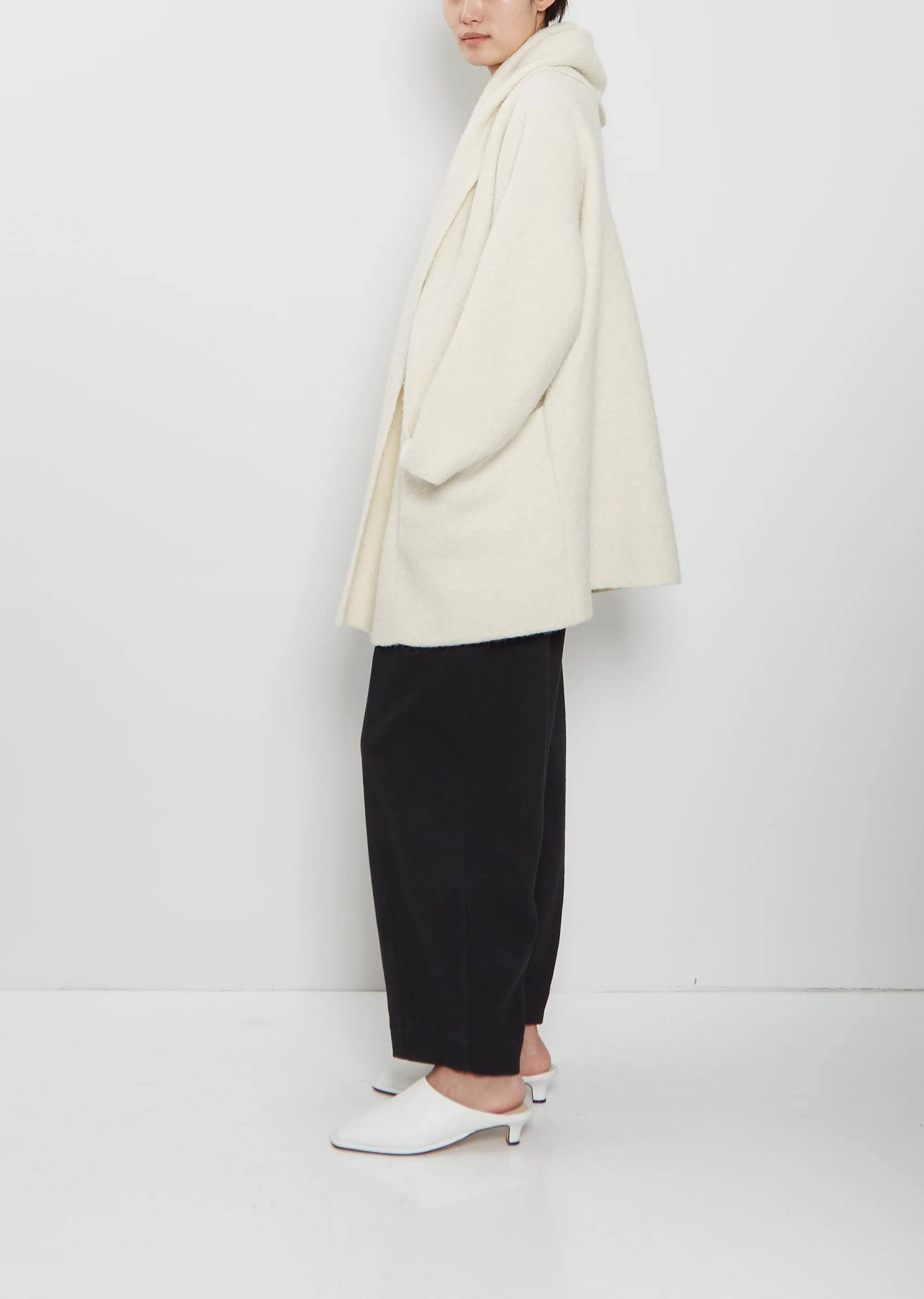 Double Face Alpaca Wool Coat - Image 3