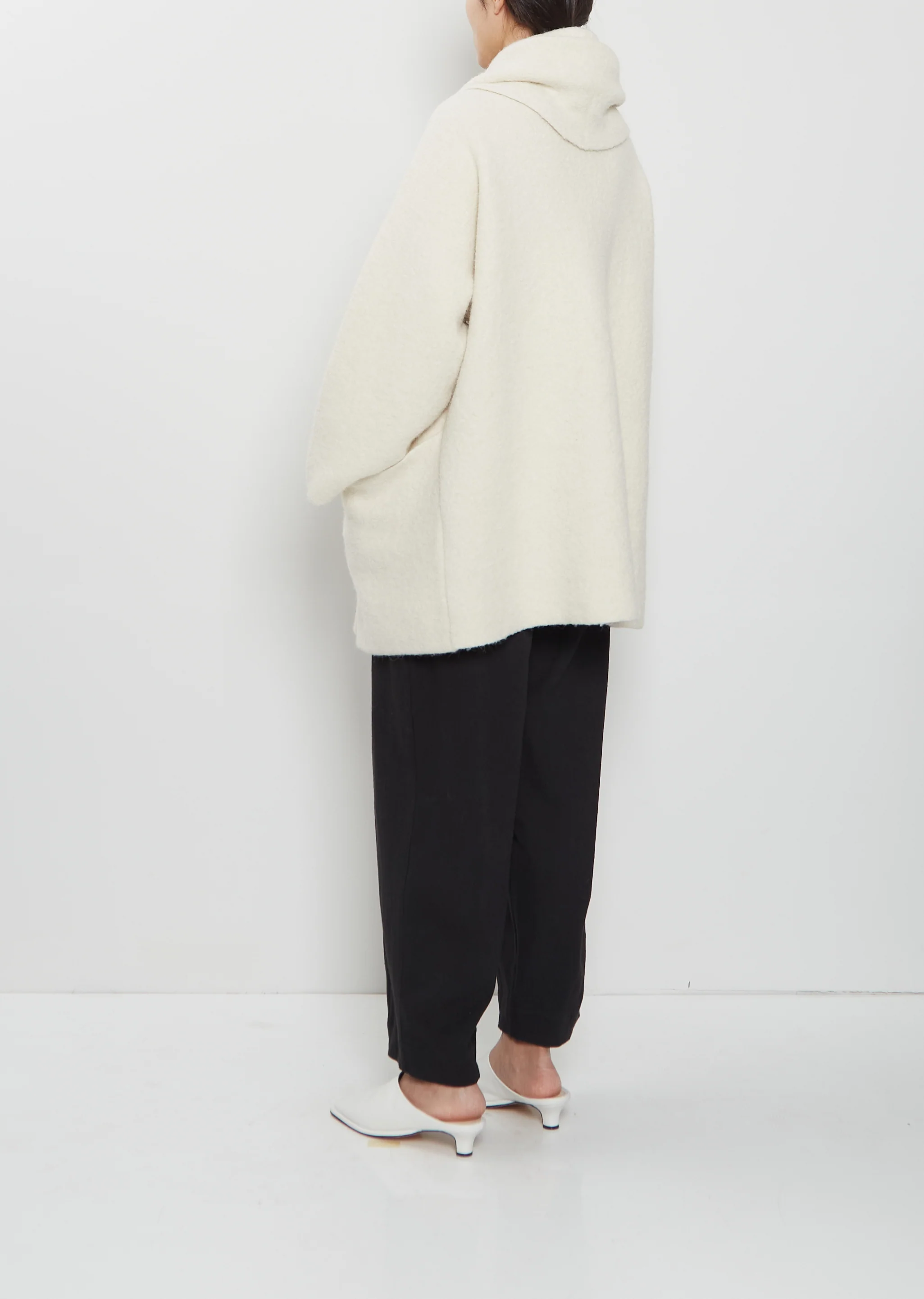 Double Face Alpaca Wool Coat - Image 4