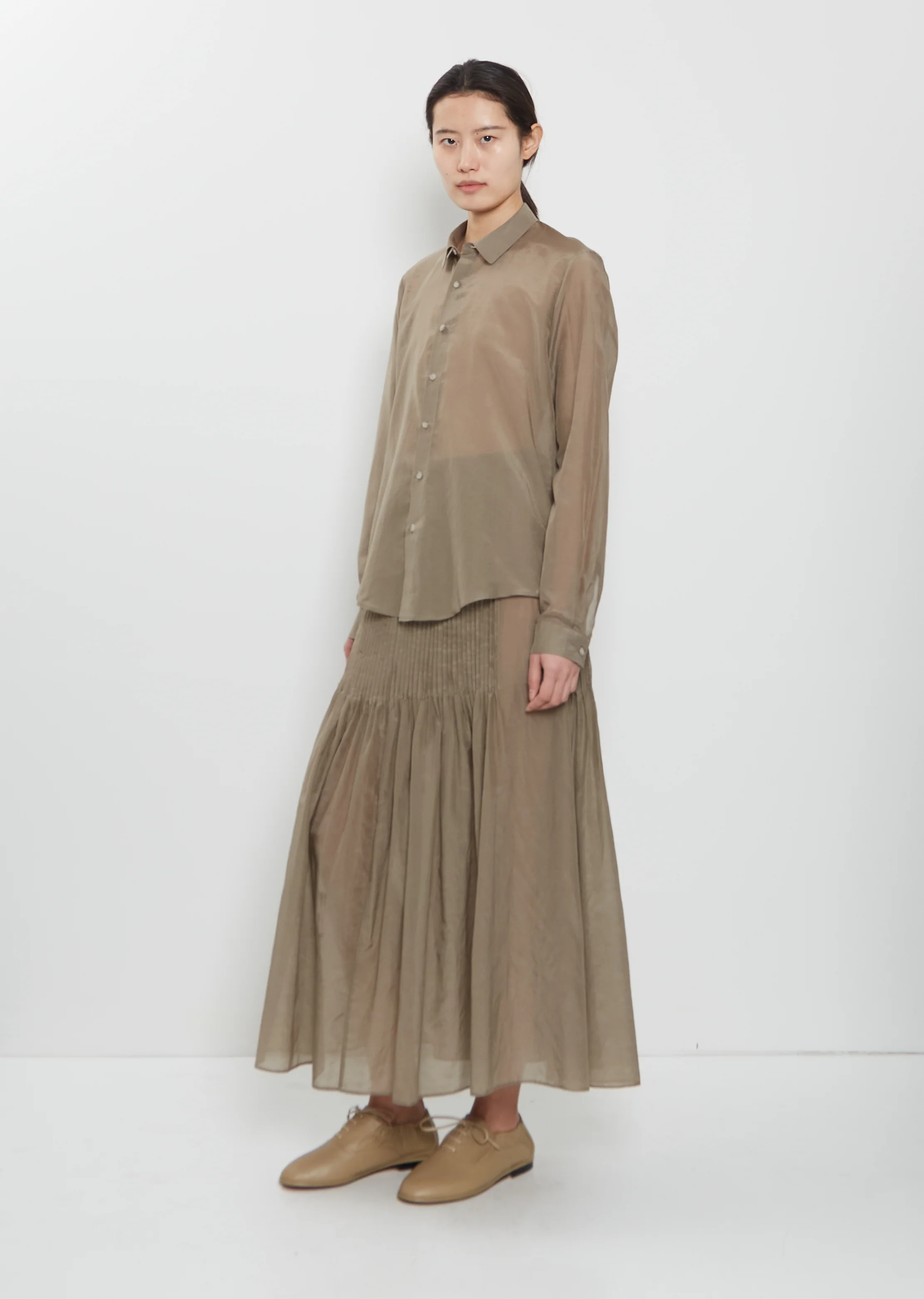 Sheer Cotton Silk Shirt - Image 4