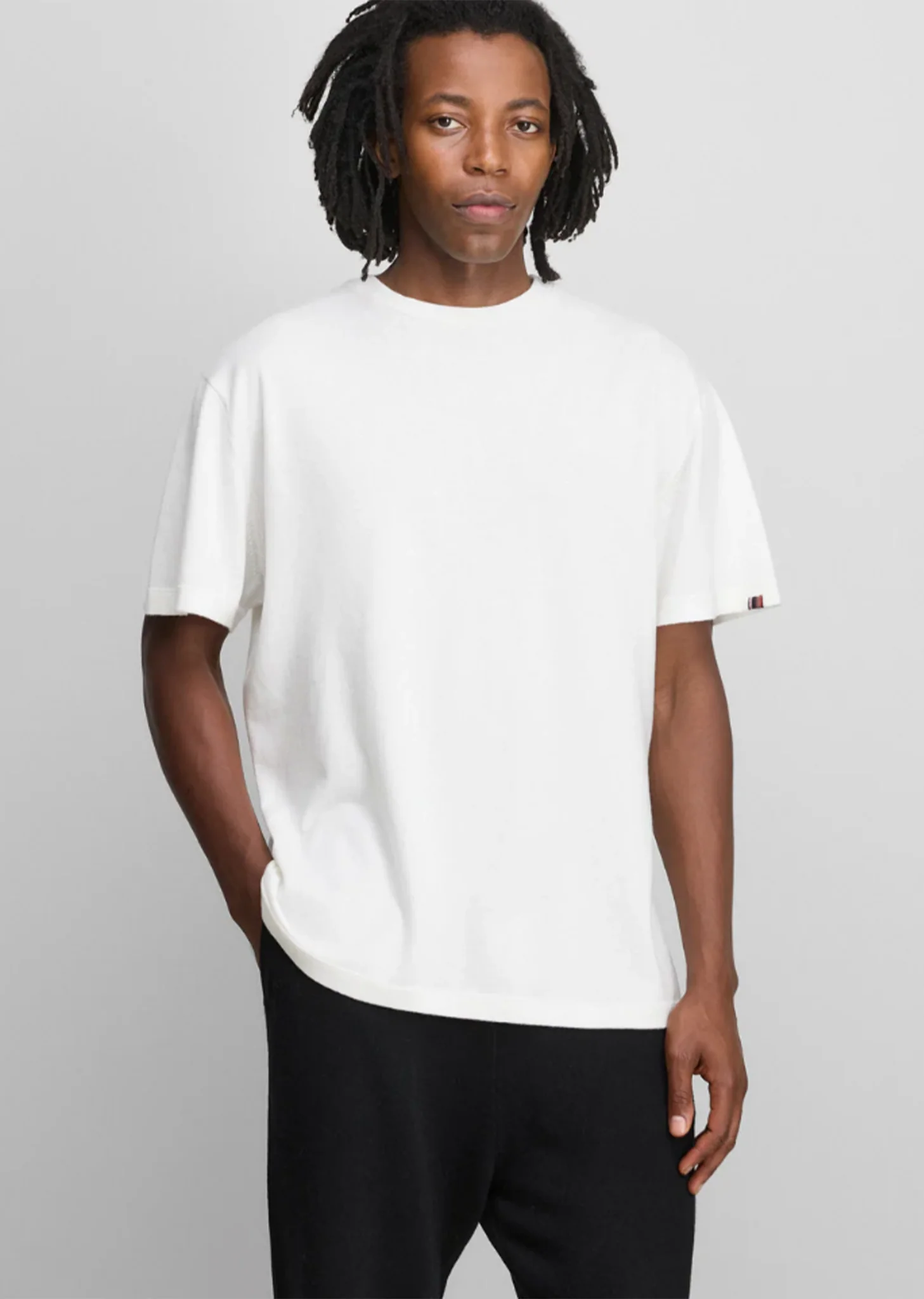 n°269 Rik Cotton Cashmere Top — Snow - Image 3