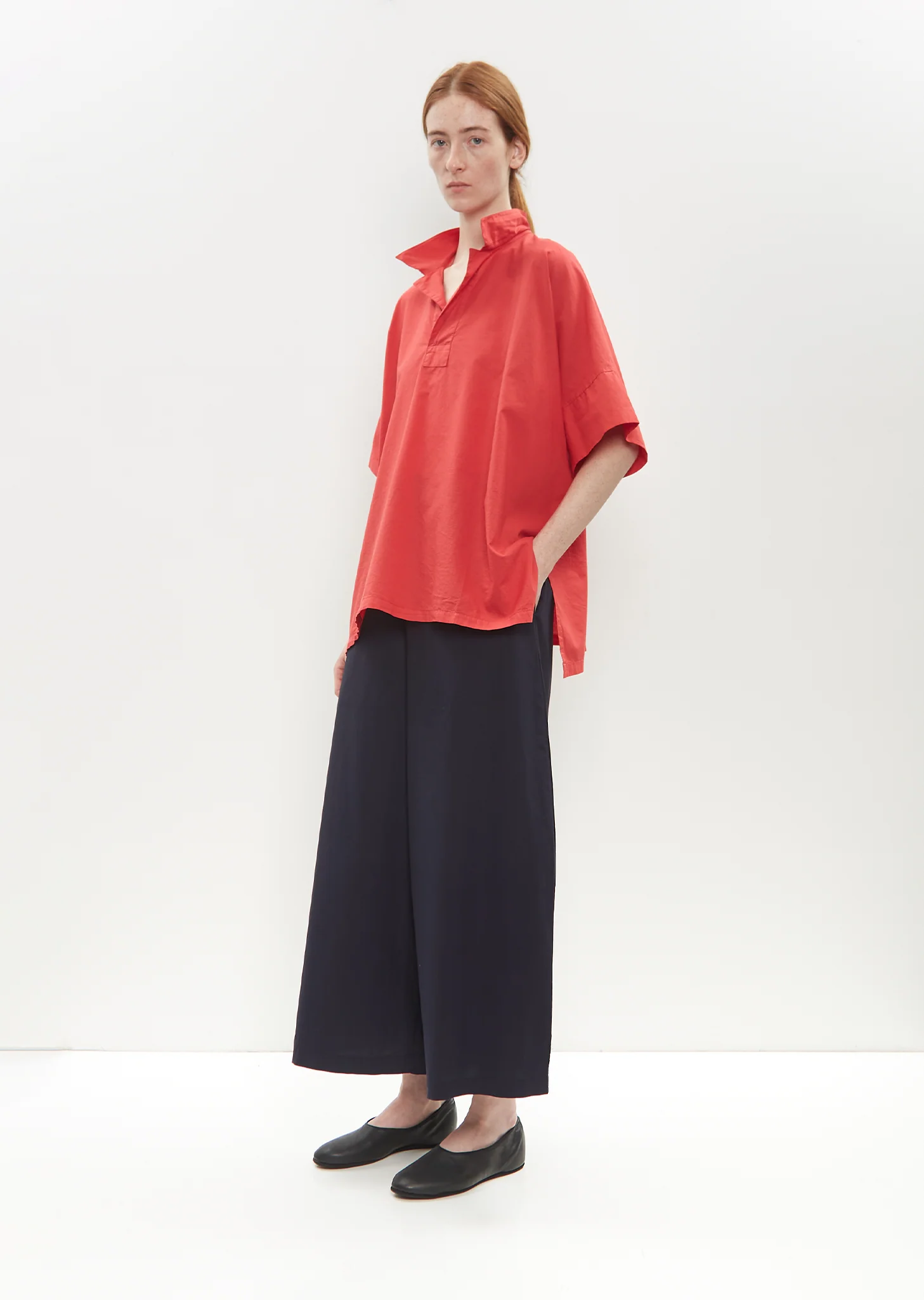 Leather Ballerina — Black - Image 3