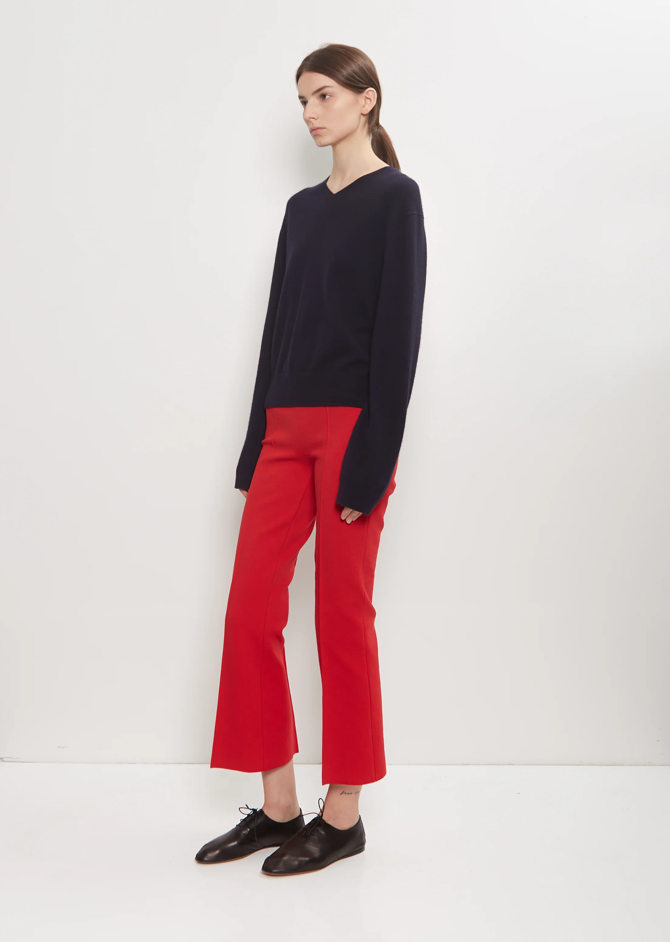 Stretch Cotton Kick Pant — Red - Image 4