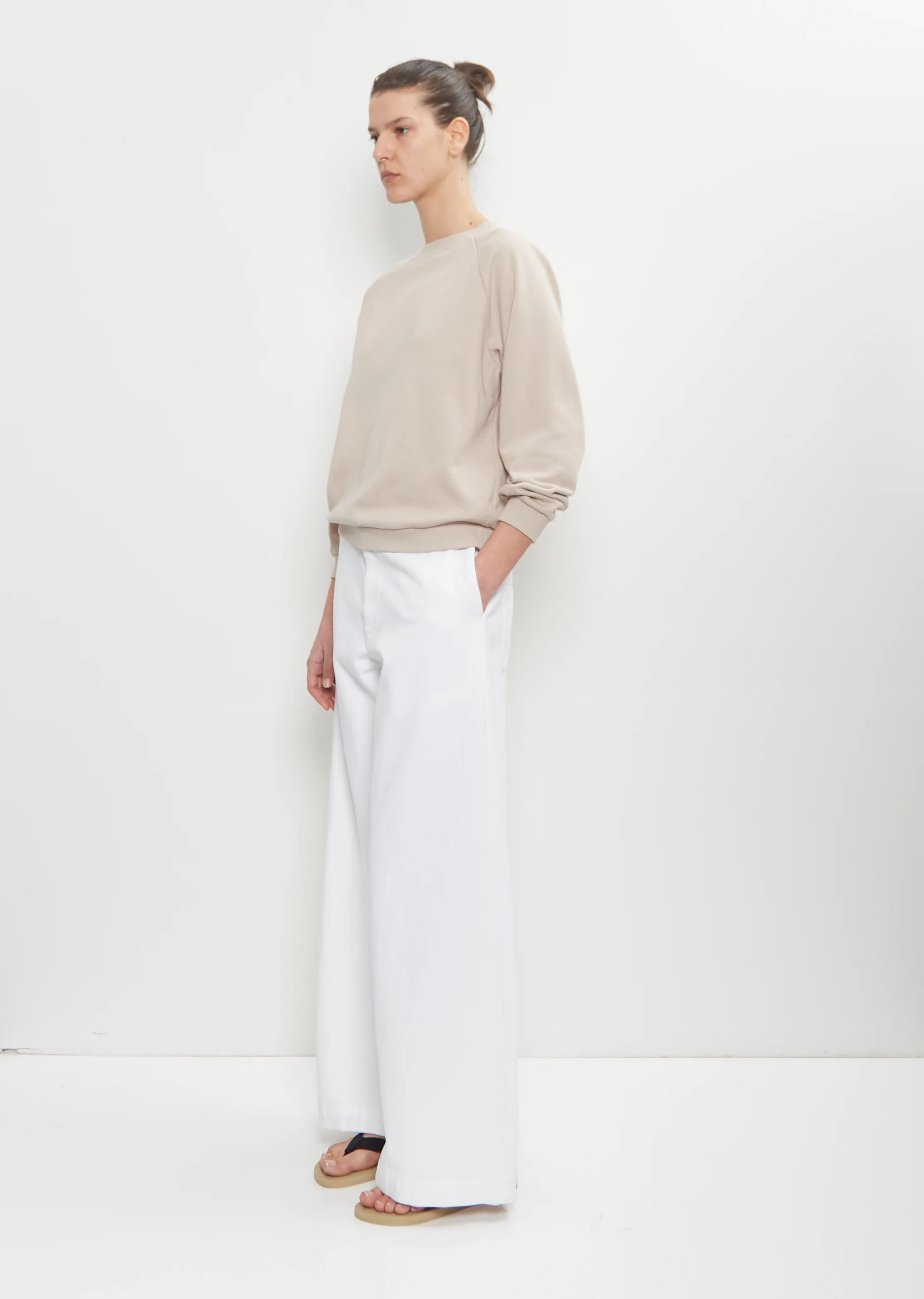 Studio Cotton Sweatshirt — Light Mauve - Image 4