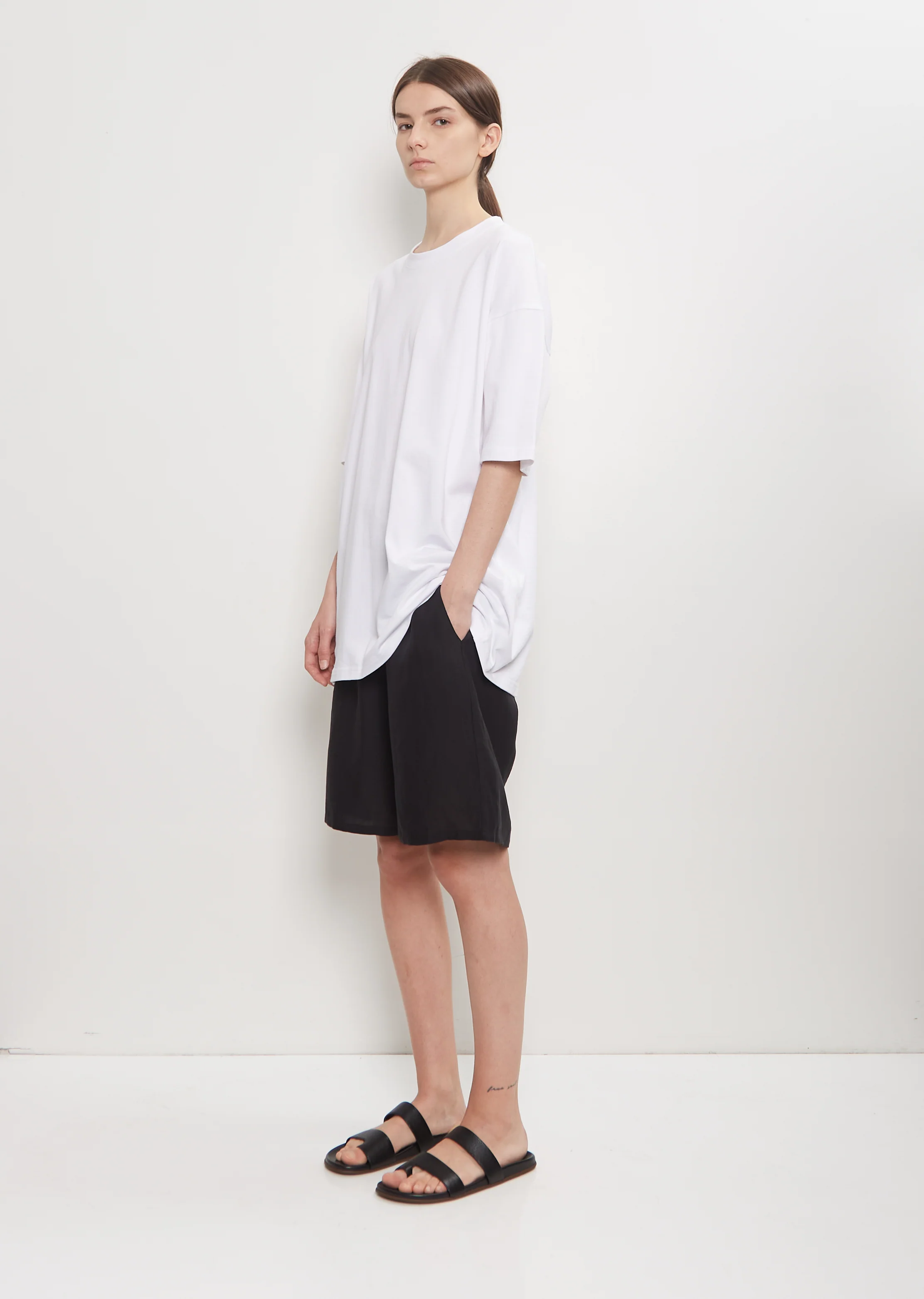 Organic Cotton Oversized T-Shirt — White - Image 4