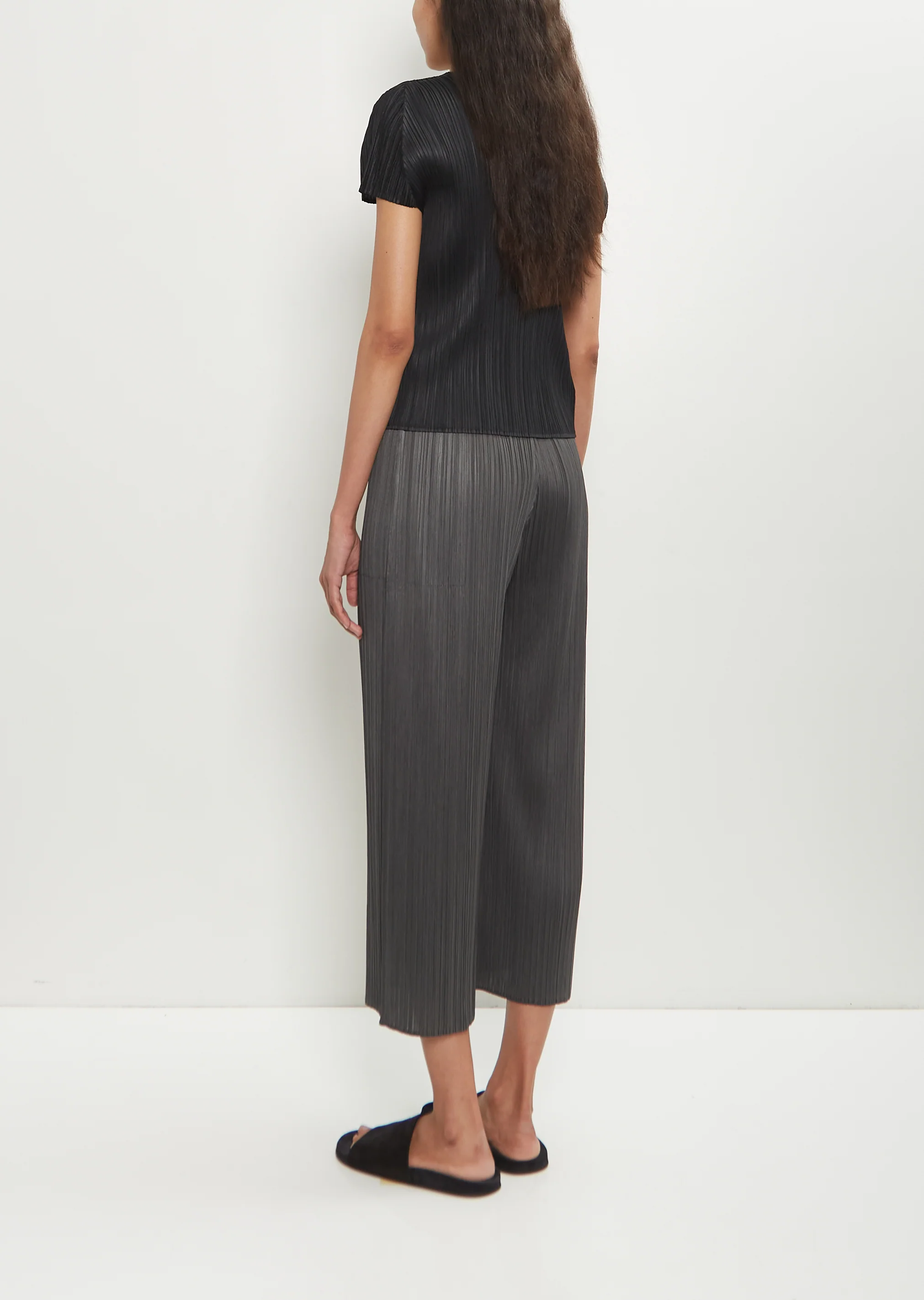 Cropped Wide Leg Culottes - Image 3