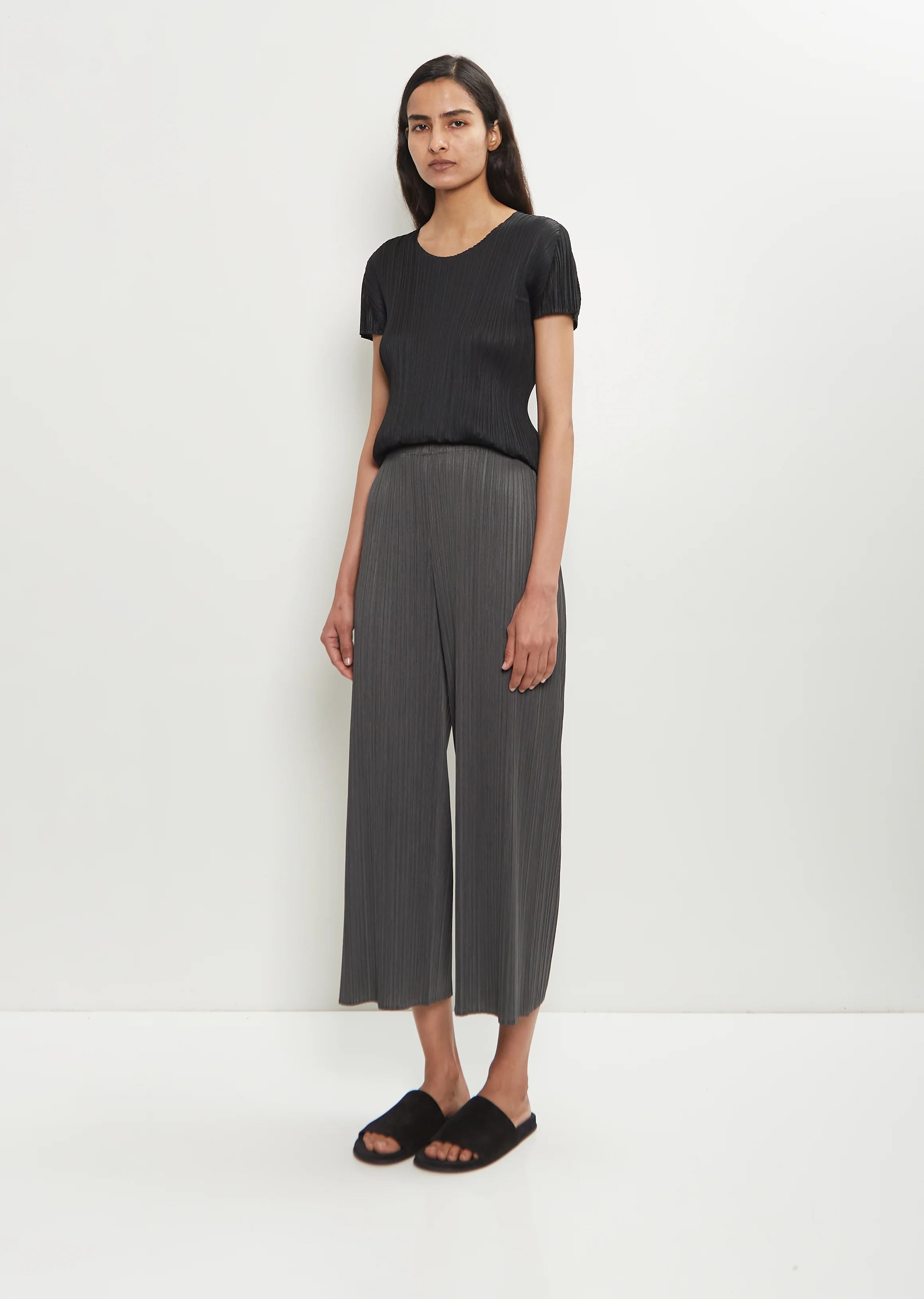 Cropped Wide Leg Culottes - Image 4