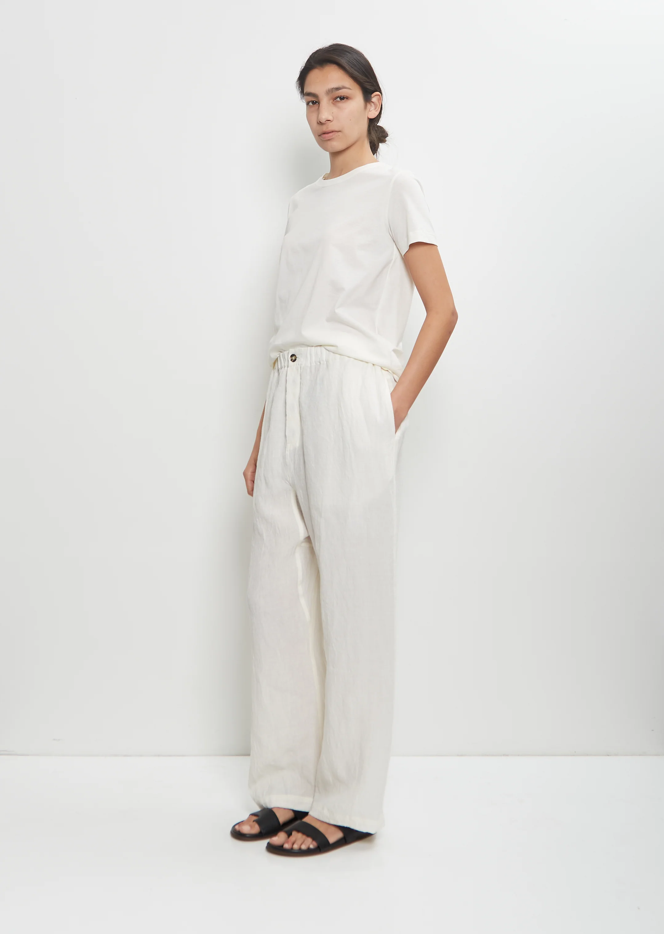 Linen Pilar Low Crotch Pant - Image 4