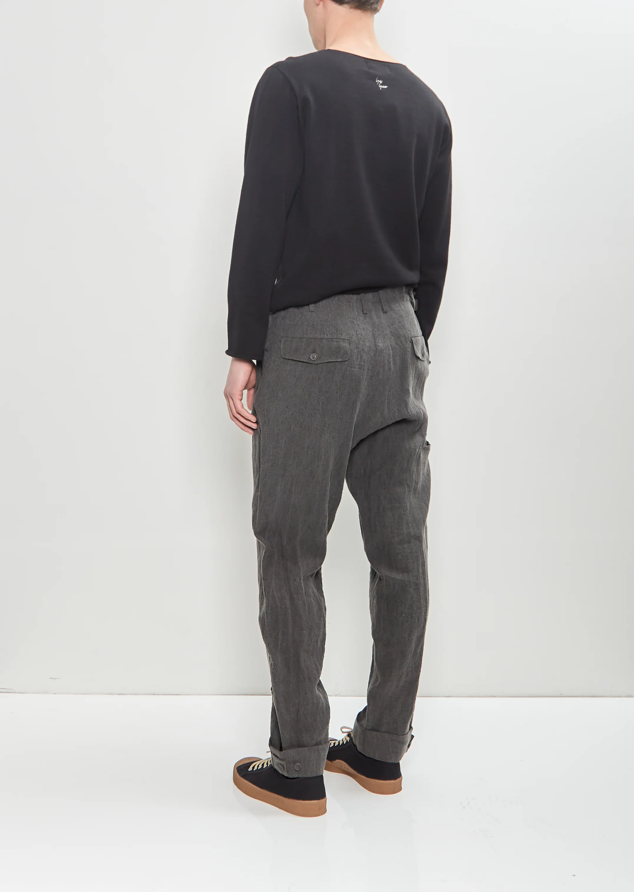 Tab Detail Slim Pants - Image 3