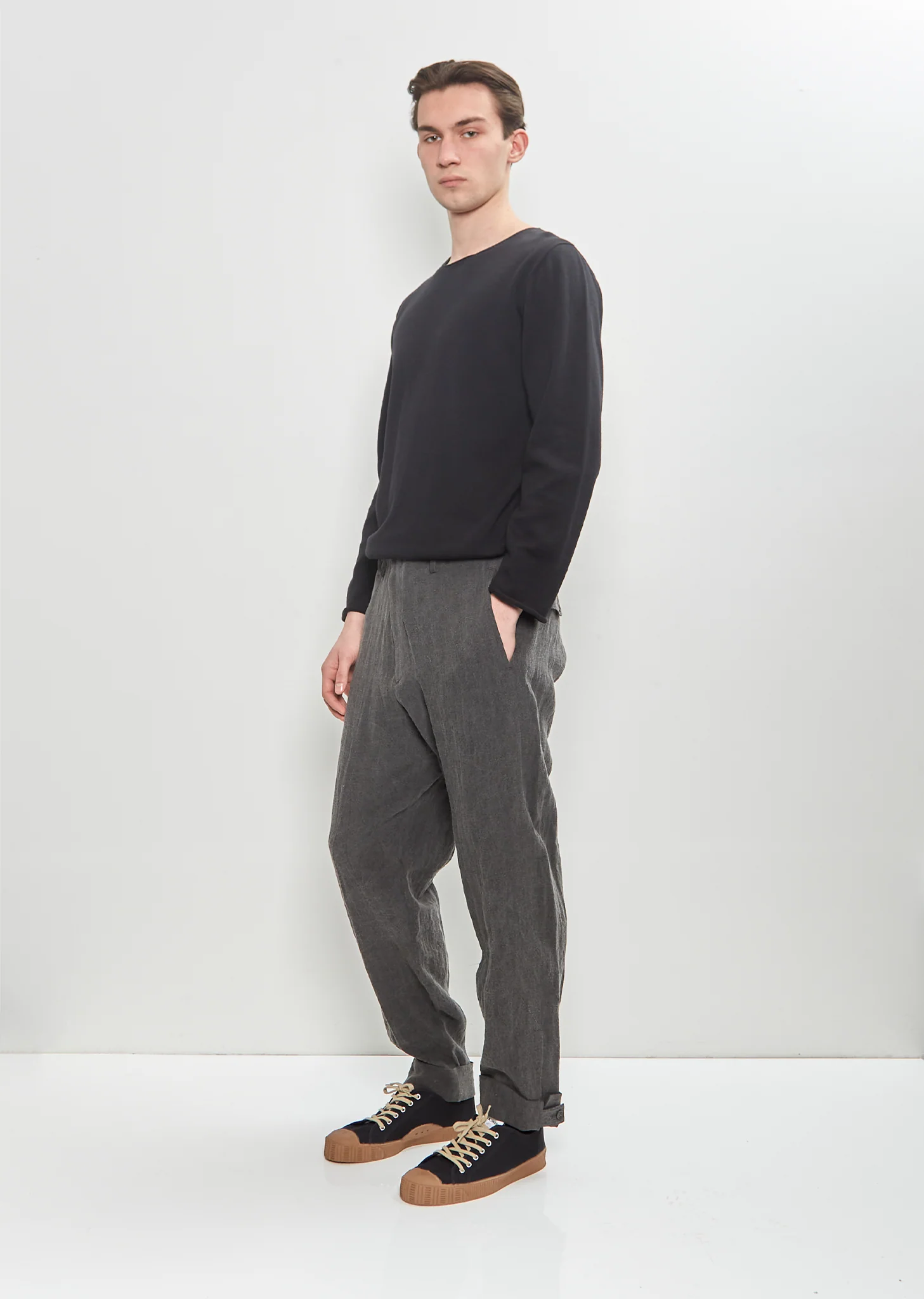 Tab Detail Slim Pants - Image 4